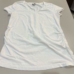J. Crew Short Sleeve Maternity T-Shirt Top -White - Size S  Good Condition!